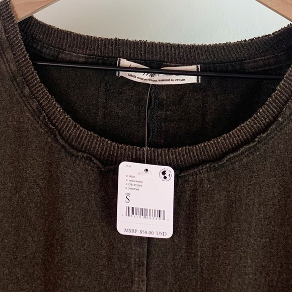 NWT Free People Kaiser Muscle Tank Tee in Raven’s Feather - Picture 8 of 10